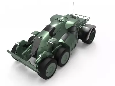 Modern Military Vehicle  Low-poly 3D model