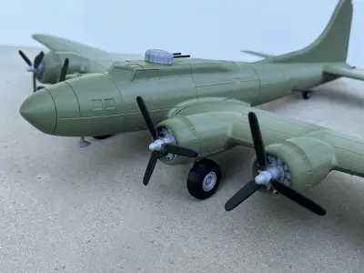 B-17 Flying Fortress 3D print model