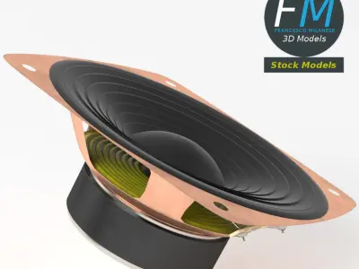 Woofer speaker 3D model