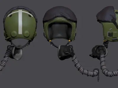 Flighter Pilot Helmet RAF Tornado 3D print model