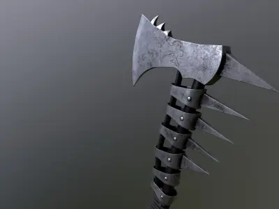 Viking Axe GameReady Realistic PBR model Low-poly 3D model