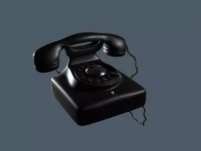 Old phone Low-poly 3D model