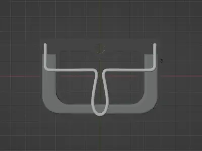 TRIPOD HEAD MOBILE HOLDER 3D MODEL Low-poly 3D model