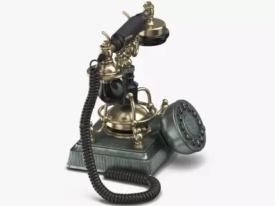 Retro Phone 3D model