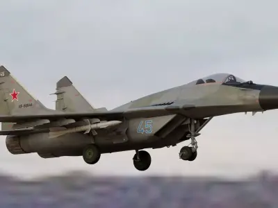 Russian Fighter Jet Mikoyan MiG-29 Fulcrum 3D model
