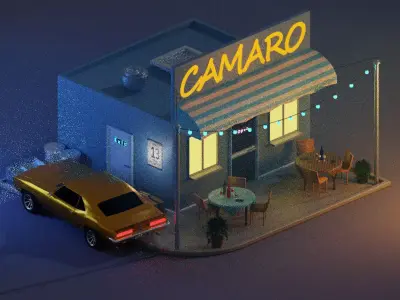 a car chevrolet camaro 3D model