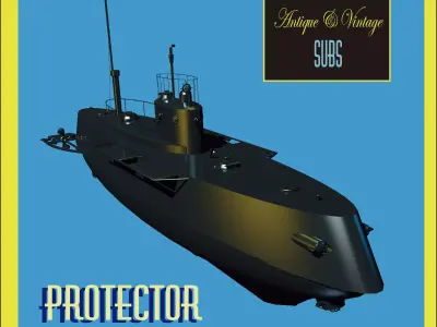 Protector submarine 3D model