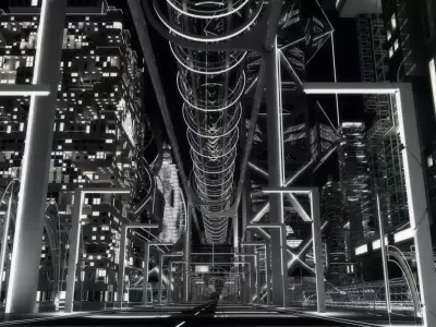 Future City HD 8 Night 3D model
