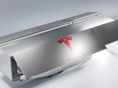 Tesla Semi Truck Trailer 3D model