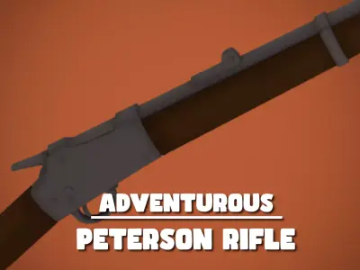Adventurous - Peterson Rifle - Rigged and Animated Low-poly 3D model