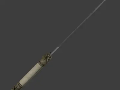 Three piece Indo Persian dagger 3D model