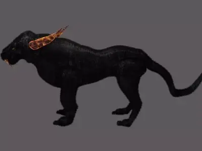 3D Fantasy Puma 3D model