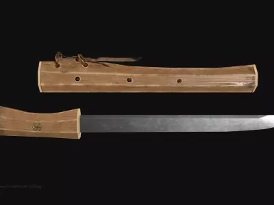 Hosindo Dagger Low-poly 3D model