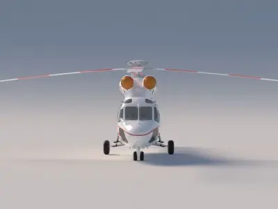 Helicopter PZL W3 Sokol Free 3D model
