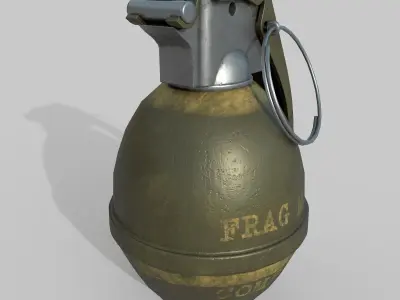 Grenade M26 Low-poly 3D model