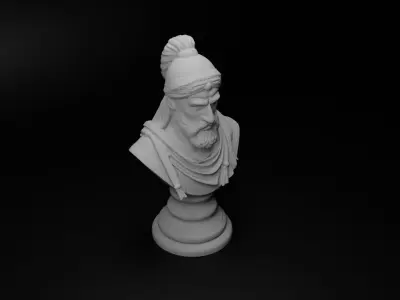 Andalusian Muslim Bust Chess 3D print model purchase