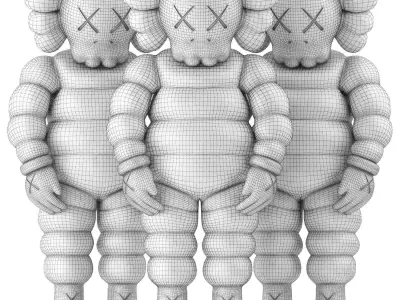 kaws chum collection 3D model