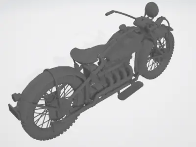 Indian 4 Motorcycle 3D print model