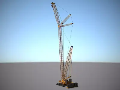 Generic High Crawler Crane 3D model