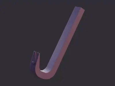 Lowpoly Crowbar 3D model