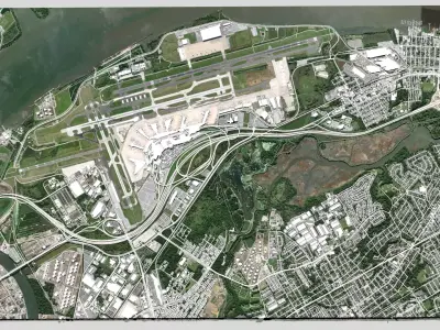  Philadelphia International Airport 3D model