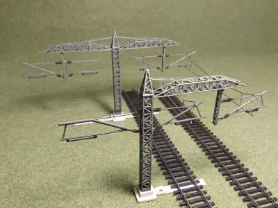 Catenery Mast 1-87 FDM 3D print model
