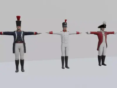 Infantry soldier pack 3D model
