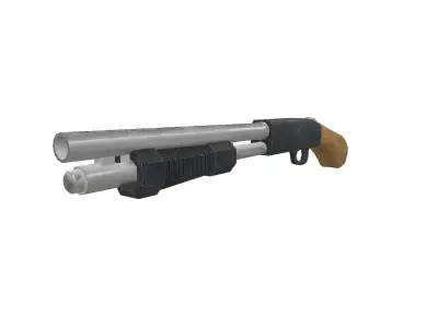 Low Poly Gun Pack Low-poly 3D model purchase