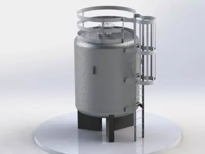 Capacity of 17 Tons Storage Tank 3D print model