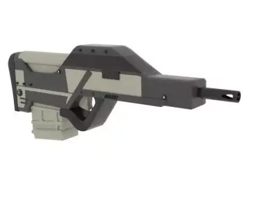 Myweapon Flat Gun Free low-poly 3D model