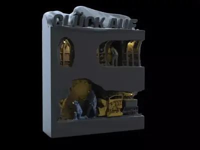 Mining Lore Bagger Diorama Bergbau 3D print model