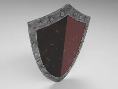 Medieval shield 1 Free low-poly 3D model