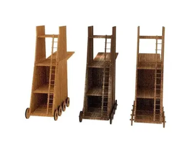 Siege Towers  Low-poly 3D model