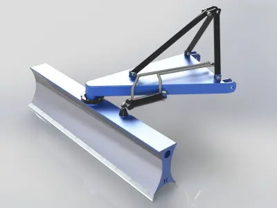 Grader for tractor  3D model