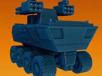 War vehicle for tabletop 3d print 3D print model
