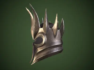 Undead Helm Low-poly 3D model