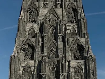 Victorian Gothic Facade 3D model