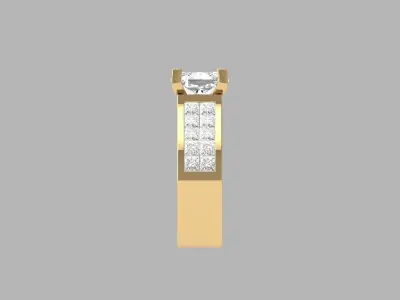 Wedding Ring  3D print model 369