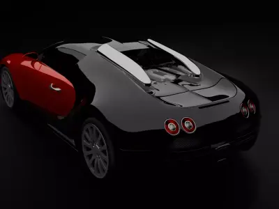 Fast hypercar 3D model