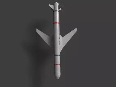 AGM-84HK SLAM-ER Low-poly 3D model
