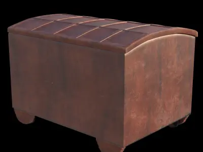 Indian Chest - Medieval 18th Century - Indian Cabinet 3D model