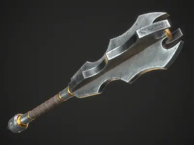 Collection of Maces 4 3D Model Pack