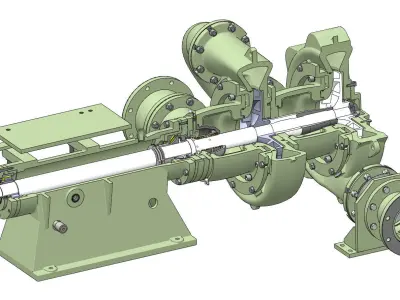 Double Stage Pump  3D model
