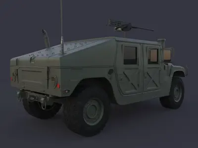 Humvee 3D model by javidan
