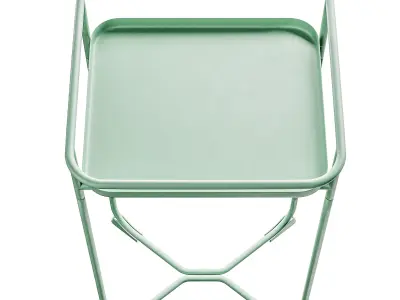 Small industrial metal pot table 3D model