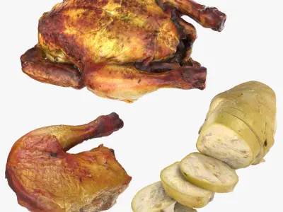 Roasted Chicken Collection 3 3D model