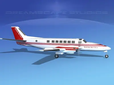 Beechcraft B99 Alabama Air Cargo 3D model