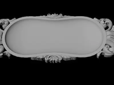  carved tray 3D model purchase