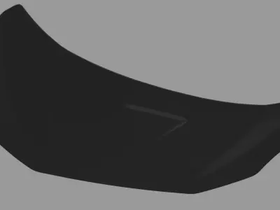 Car Bonnet Honda Civic Type R 2020 Low-poly 3D model