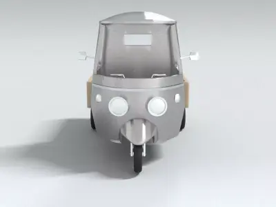 laos 3 Wheel Motorcycle 3D model